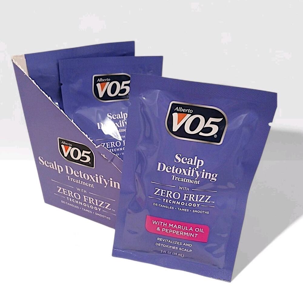Pro Salon 3 Packages V05 Scalp Detox Marula Oil Peppermint Treatment Anti Frizz